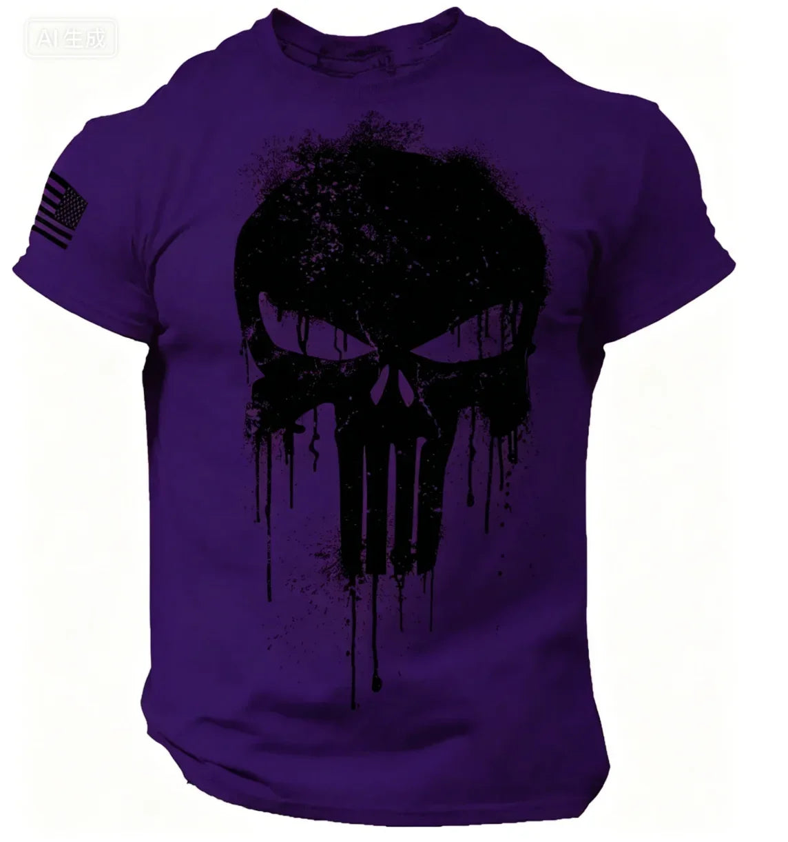 Men's T shirt for men 3D Print Patriotic Dropped T Shirt Oversized Short-Sleeved Sportswear Men Clothing Top Tees