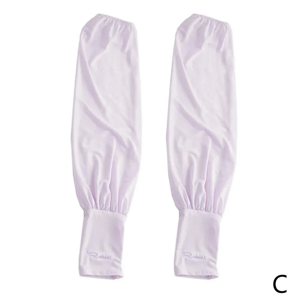 Summer Loose Sunscreen Driving Ice Silk Sleeve Female Long Length UV Protection Arm Arm Glove Sleeves Super Soft Breathable