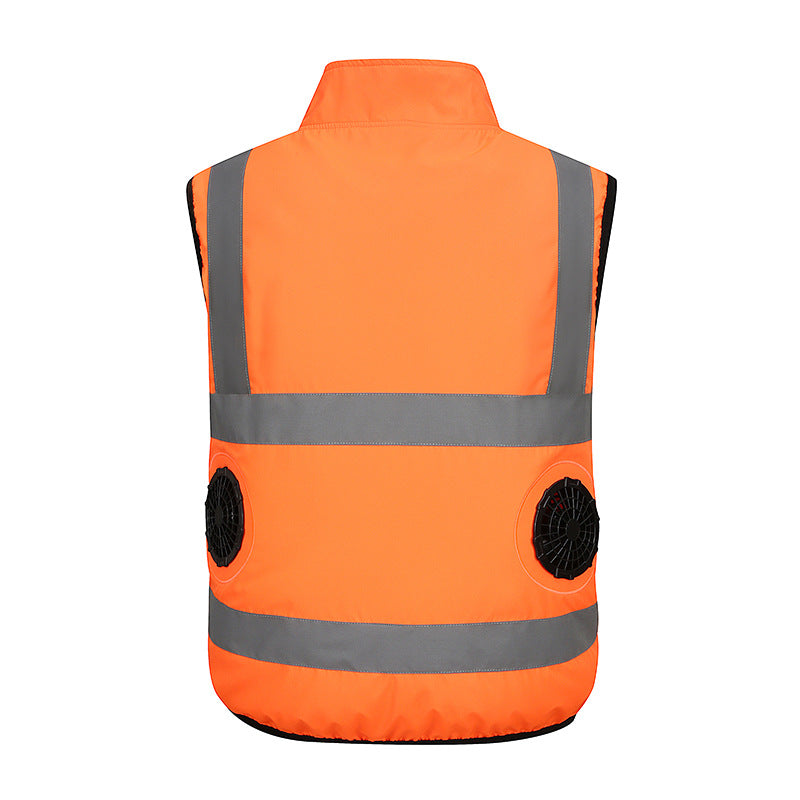 Fan Clothing, Summer Variety of Air-Conditioned Clothing, Technology, Large Fan Cooling, Construction Site Fishing Vest for Men, Exclusively for Cross-Border Use
