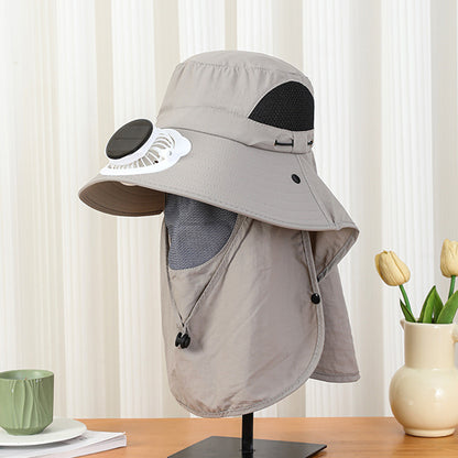 New Sun Hat for Men and Women in Summer, Uv Protection, Neck Protection, Sun Protection, Solar Fan Hat, Outdoor Mountaineering Fisherman Hat