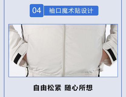 国境を越えた新しいスマート空調服ジャケット 扇風機付き 屋外作業服 労働保護 扇風機服
