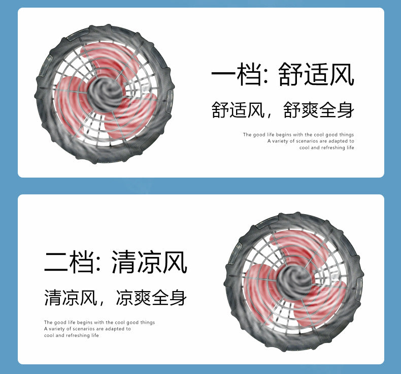 New Fan Sun Protection Clothing, Heatstroke Prevention Outdoor Work Clothes, Refrigeration Fishing Clothing for Men and Women with Fans to Cool down