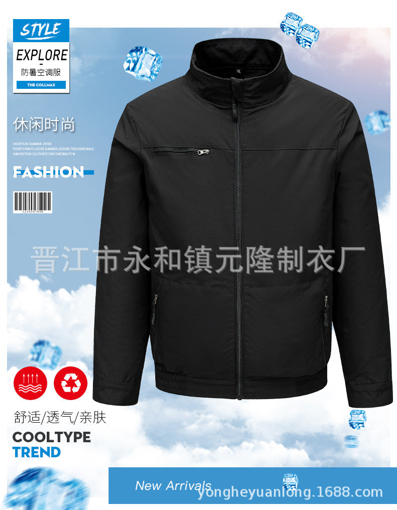 Cross-border Air-conditioning Clothing Summer Cooling Fan Clothing Men's Workers' Clothing with Fan Summer-heat Protection Electric Welding Labor Protection Work Clothes
