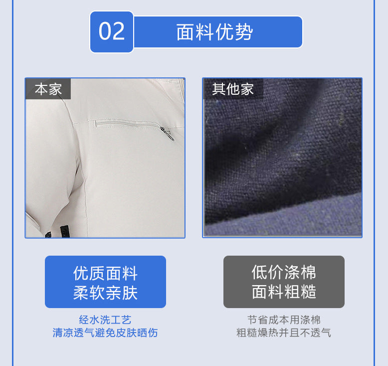 国境を越えた新しいスマート空調服ジャケット 扇風機付き 屋外作業服 労働保護 扇風機服