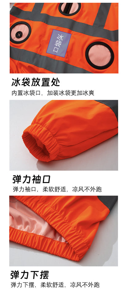 新型空冷服、反射型長袖作業服3ファン付き、労動保護服、屋外日焼け止め作業服