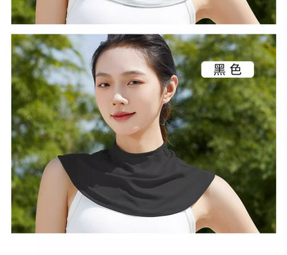 Neck Sun Protection Neck Gaiter Summer Ice Silk Scarf Uv Protection Women's Driving and Cycling Breathable Shawl Outdoor