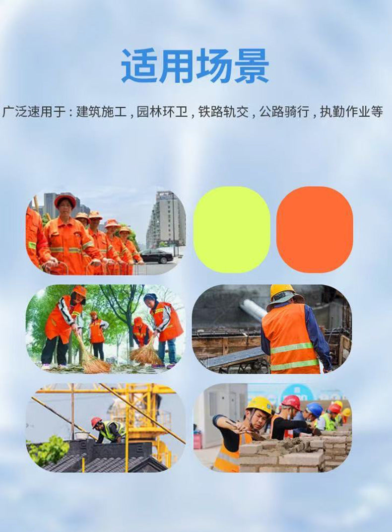 Summer Cooling Reflective Strip Fan Clothing Short-Sleeved Outdoor Air-Conditioning Clothing Men's Style with Fan Duty Road Administration Construction Site