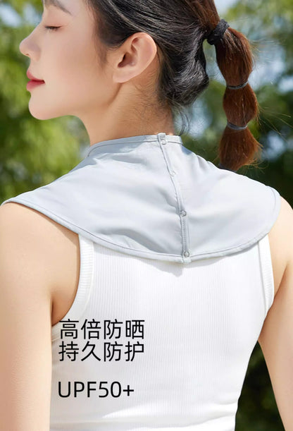 Neck Sun Protection Neck Gaiter Summer Ice Silk Scarf Uv Protection Women's Driving and Cycling Breathable Shawl Outdoor