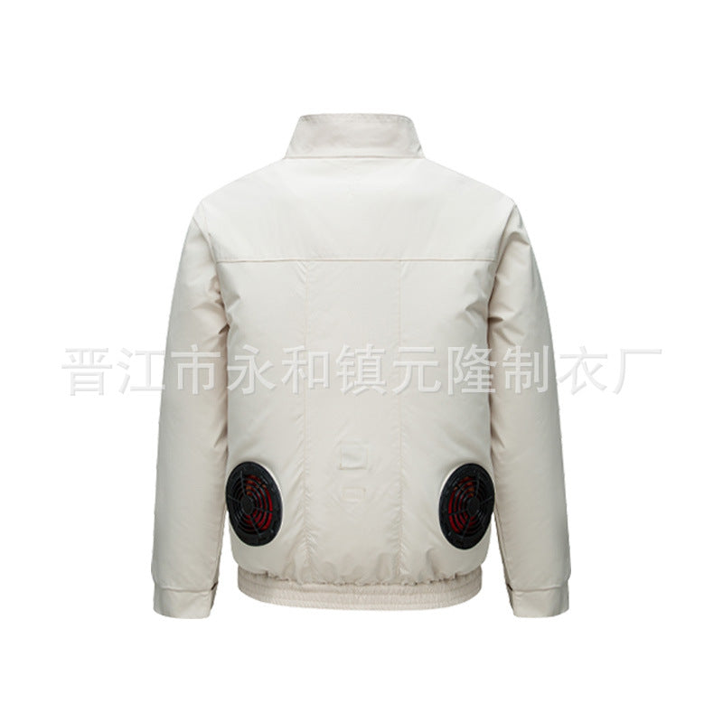 Cross-border Air-conditioning Clothing Summer Cooling Fan Clothing Men's Workers' Clothing with Fan Summer-heat Protection Electric Welding Labor Protection Work Clothes