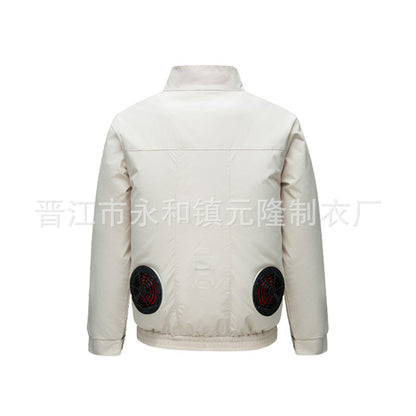 Cross-border Air-conditioning Clothing Summer Cooling Fan Clothing Men's Workers' Clothing with Fan Summer-heat Protection Electric Welding Labor Protection Work Clothes