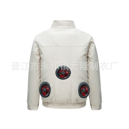 Cross-border Air-conditioning Clothing Summer Cooling Fan Clothing Men's Workers' Clothing with Fan Summer-heat Protection Electric Welding Labor Protection Work Clothes