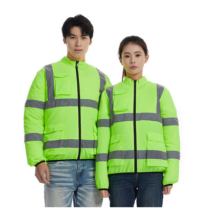 Cross-border Summer New Reflective Strip Air-conditioning Suit Jacket Clothes with Fan Safety Work Clothes Men's Service Clothes