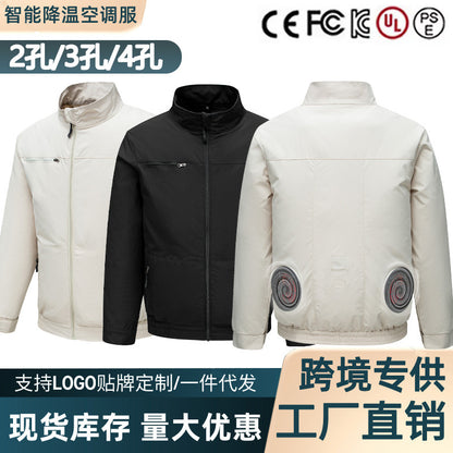 Cross-border Air-conditioning Clothing Summer Cooling Fan Clothing Men's Workers' Clothing with Fan Summer-heat Protection Electric Welding Labor Protection Work Clothes