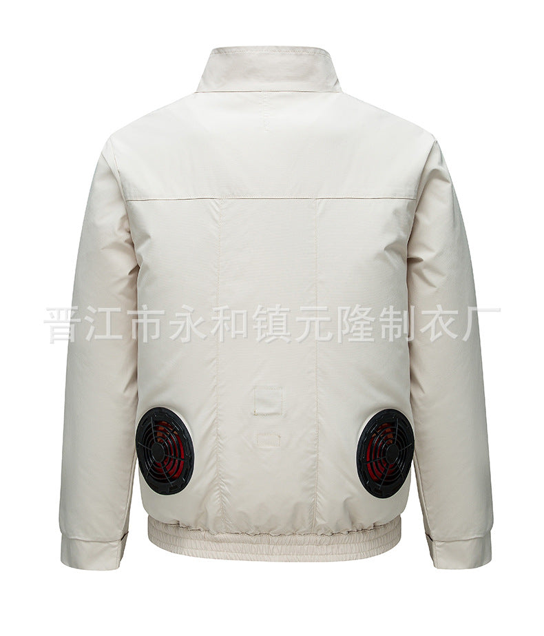 Cross-border Air-conditioning Clothing Summer Cooling Fan Clothing Men's Workers' Clothing with Fan Summer-heat Protection Electric Welding Labor Protection Work Clothes