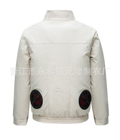 Cross-border Air-conditioning Clothing Summer Cooling Fan Clothing Men's Workers' Clothing with Fan Summer-heat Protection Electric Welding Labor Protection Work Clothes