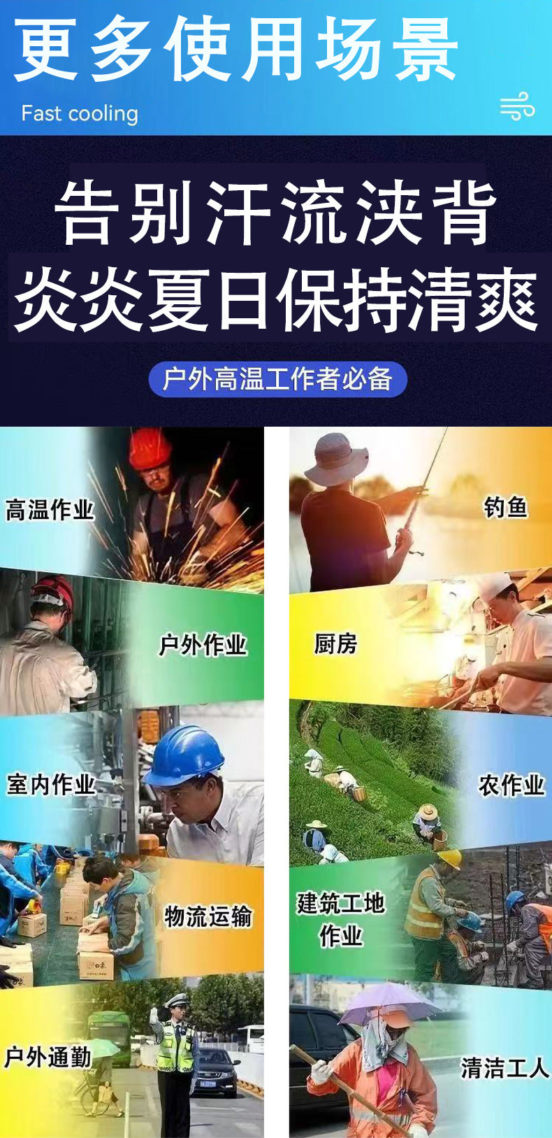 夏空調服ファン付き作業服袖なし冷却空冷服ノースリーブ屋外スポーツ日焼け止めベストUSB作業着