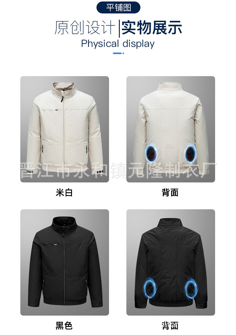 Cross-border Air-conditioning Clothing Summer Cooling Fan Clothing Men's Workers' Clothing with Fan Summer-heat Protection Electric Welding Labor Protection Work Clothes