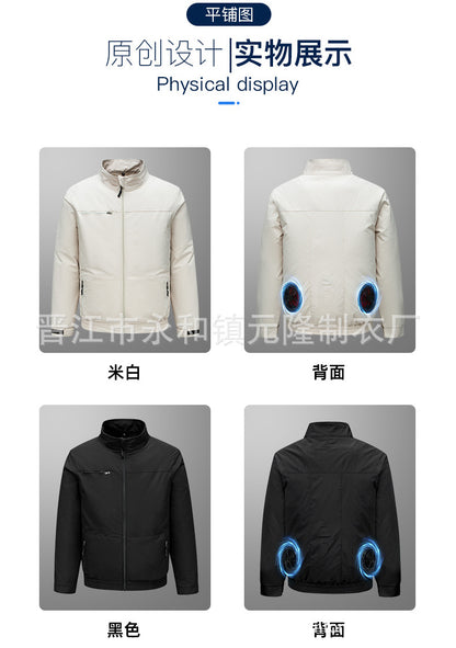 Cross-border Air-conditioning Clothing Summer Cooling Fan Clothing Men's Workers' Clothing with Fan Summer-heat Protection Electric Welding Labor Protection Work Clothes