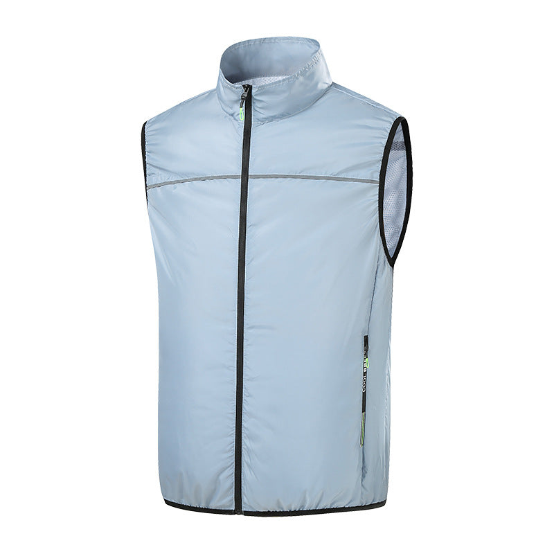 Cross-border new summer cooling air conditioning clothes men's and women's USB charging vest refrigeration outdoor fan clothes factory direct sales