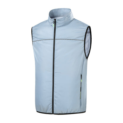 Cross-border new summer cooling air conditioning clothes men's and women's USB charging vest refrigeration outdoor fan clothes factory direct sales
