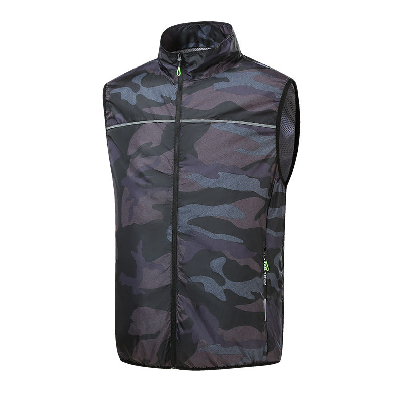 Cross-border new summer cooling air conditioning clothes men's and women's USB charging vest refrigeration outdoor fan clothes factory direct sales