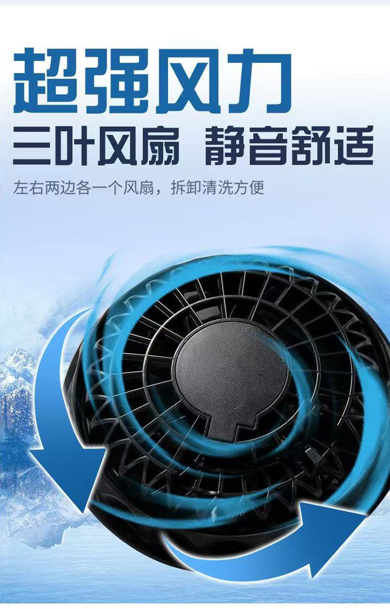 Summer Cooling Reflective Strip Fan Clothing Short-Sleeved Outdoor Air-Conditioning Clothing Men's Style with Fan Duty Road Administration Construction Site