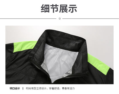 Cross-border Heat Prevention Fan Clothing Short-sleeved Air Conditioning Clothing Intelligent Cooling Refrigeration Clothing Men's and Women's Labor Protection Welding Short-sleeved Jacket
