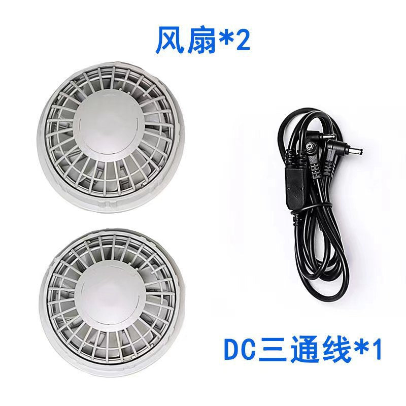 Cross-border new summer cooling air conditioning clothes men's and women's USB charging vest refrigeration outdoor fan clothes factory direct sales