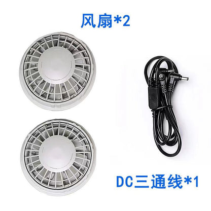 Cross-border new summer cooling air conditioning clothes men's and women's USB charging vest refrigeration outdoor fan clothes factory direct sales