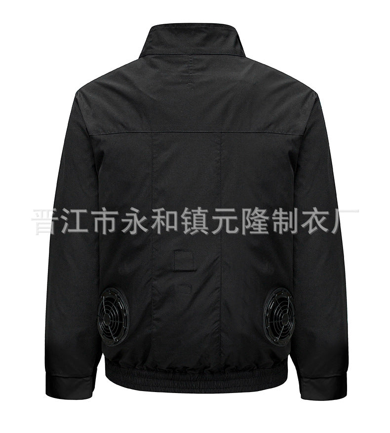 Cross-border Air-conditioning Clothing Summer Cooling Fan Clothing Men's Workers' Clothing with Fan Summer-heat Protection Electric Welding Labor Protection Work Clothes