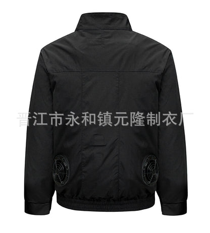 Cross-border Air-conditioning Clothing Summer Cooling Fan Clothing Men's Workers' Clothing with Fan Summer-heat Protection Electric Welding Labor Protection Work Clothes
