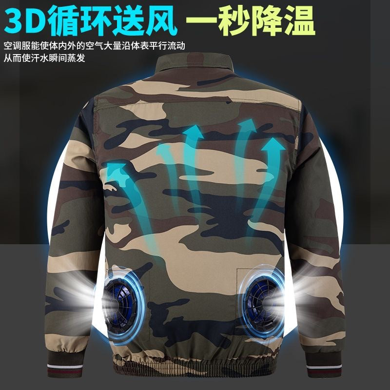 工場直販クロスボーダー卸売独占、ファン付き空調服25選 屋外作業用空調服