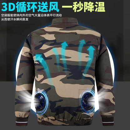 工場直販クロスボーダー卸売独占、ファン付き空調服25選 屋外作業用空調服