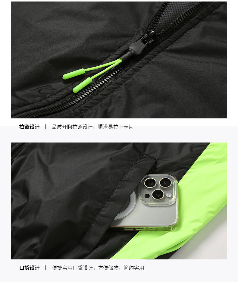 Cross-border Heat Prevention Fan Clothing Short-sleeved Air Conditioning Clothing Intelligent Cooling Refrigeration Clothing Men's and Women's Labor Protection Welding Short-sleeved Jacket