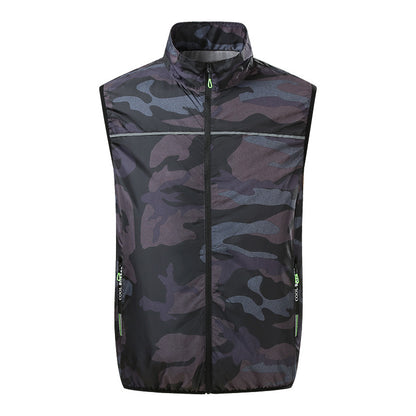 Cross-border new summer cooling air conditioning clothes men's and women's USB charging vest refrigeration outdoor fan clothes factory direct sales
