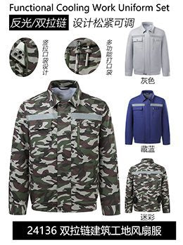 Cross-border Heat Prevention Fan Clothing Short-sleeved Air Conditioning Clothing Intelligent Cooling Refrigeration Clothing Men's and Women's Labor Protection Welding Short-sleeved Jacket