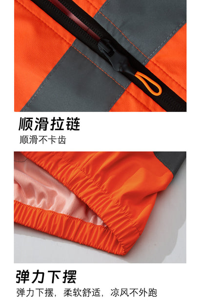 Summer Cooling Reflective Strip Fan Clothing Short-Sleeved Outdoor Air-Conditioning Clothing Men's Style with Fan Duty Road Administration Construction Site