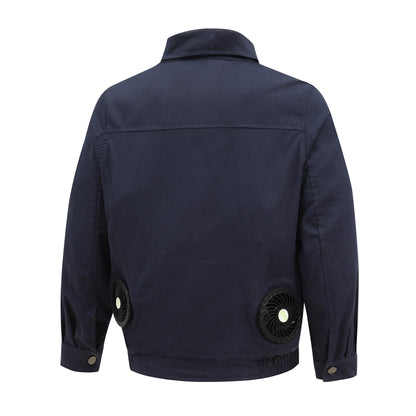 Heatstroke Prevention and Cooling Air Conditioning Clothes Men's Work Clothes Refrigeration with Fan Charging Site Labor Protection Clothes Welder Jacket
