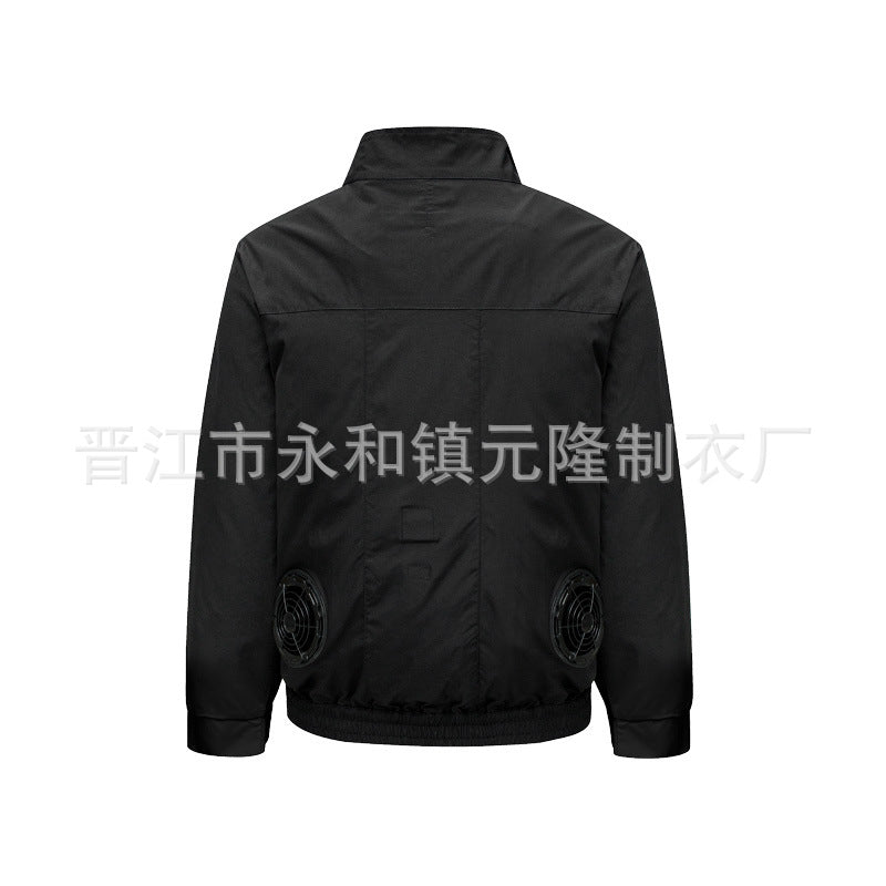 Cross-border Air-conditioning Clothing Summer Cooling Fan Clothing Men's Workers' Clothing with Fan Summer-heat Protection Electric Welding Labor Protection Work Clothes
