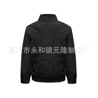 Cross-border Air-conditioning Clothing Summer Cooling Fan Clothing Men's Workers' Clothing with Fan Summer-heat Protection Electric Welding Labor Protection Work Clothes