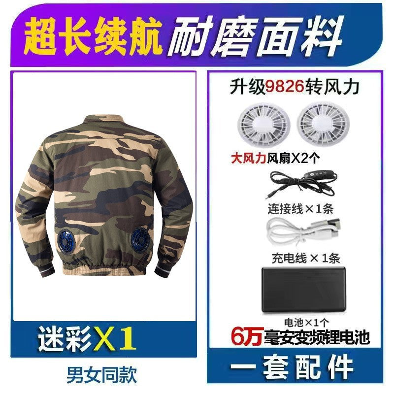 工場直販クロスボーダー卸売独占、ファン付き空調服25選 屋外作業用空調服