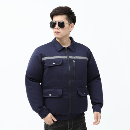 Heatstroke Prevention and Cooling Air Conditioning Clothes Men's Work Clothes Refrigeration with Fan Charging Site Labor Protection Clothes Welder Jacket