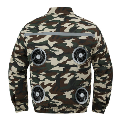 Heatstroke Prevention and Cooling Air Conditioning Clothes Men's Work Clothes Refrigeration with Fan Charging Site Labor Protection Clothes Welder Jacket