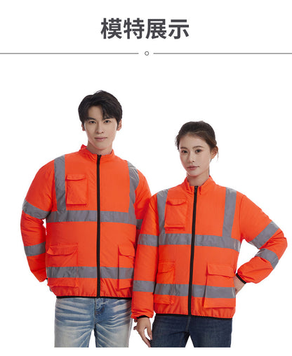 Cross-border Summer New Reflective Strip Air-conditioning Suit Jacket Clothes with Fan Safety Work Clothes Men's Service Clothes