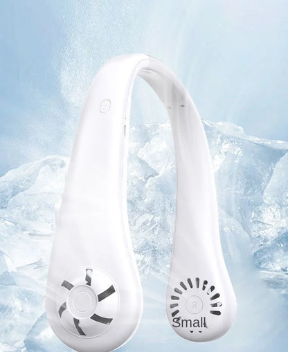 Hanging Neck Fan Portable USB Charging Mini Neck Hanging Fan Vaneless Air Cooler Outdoor Silent Multi Functional Sports Fan