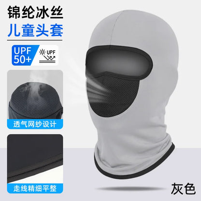 Outdoor Cycling Headband Windproof Sunscreen Face Mask Full Face Men's Motorcycle Sports Neck Protector Ice Silk Neck Cover