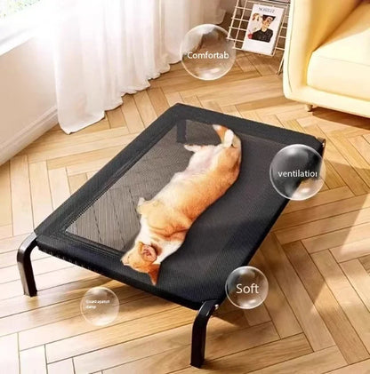 犬用ベッド 夏用 犬用ベッド 通気性 大型犬用キャンプベッド 寝床 取り外し可能 洗えるソファベッド ペットクッションマット