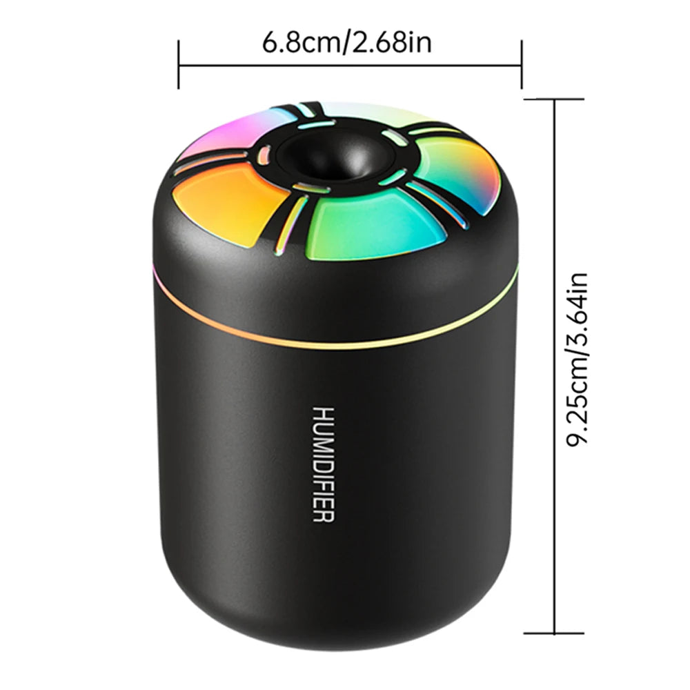 180ML Mini Air Humidifier USB Electric Aroma Diffuser Essential Oil Purifier Aromatherapy Mist Maker Lights For Car Home Bedroom