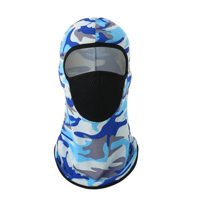Outdoor Cycling Headband Windproof Sunscreen Face Mask Full Face Men's Motorcycle Sports Neck Protector Ice Silk Neck Cover