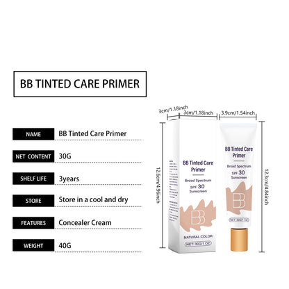 Sunscreen BB Cream Protect Sun Burn Calm Redness Balance Oil Shine Conceal Face Blemish Enhance Skin Barrier Portable Concealer